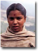 Jeune fille indo-népalaise