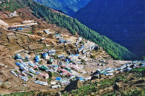 Village de Namche Bazar Khumbu