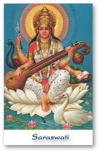 La déesse saraswati Déesse des écoliers